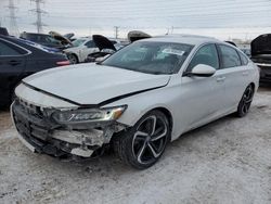 Salvage cars for sale at Elgin, IL auction: 2019 Honda Accord Sport