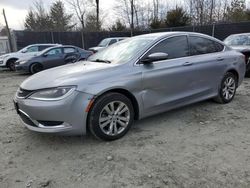 Vehiculos salvage en venta de Copart Waldorf, MD: 2015 Chrysler 200 Limited