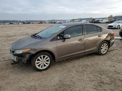 Vehiculos salvage en venta de Copart Houston, TX: 2012 Honda Civic EX