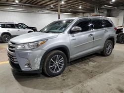 Toyota salvage cars for sale: 2019 Toyota Highlander Hybrid