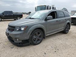 Salvage cars for sale from Copart San Antonio, TX: 2019 Dodge Journey Crossroad