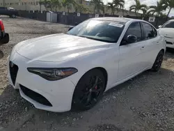 Salvage cars for sale at Opa Locka, FL auction: 2020 Alfa Romeo Giulia