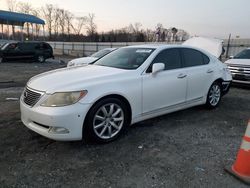 Salvage cars for sale at Spartanburg, SC auction: 2008 Lexus LS 460