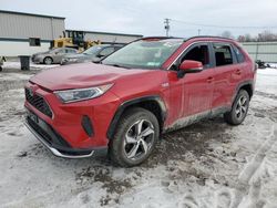 Salvage cars for sale at Leroy, NY auction: 2021 Toyota Rav4 Prime SE