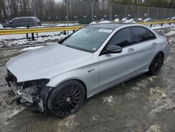 Salvage cars for sale at Waldorf, MD auction: 2017 Mercedes-Benz C 43 4matic AMG