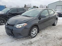 Salvage cars for sale at Bowmanville, ON auction: 2016 Toyota Corolla L