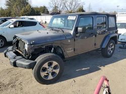 Salvage cars for sale at Finksburg, MD auction: 2017 Jeep Wrangler Unlimited Sahara