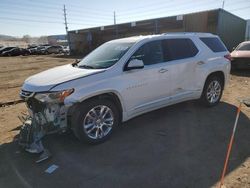 Salvage cars for sale at Colorado Springs, CO auction: 2021 Chevrolet Traverse High Country