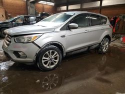 Salvage cars for sale at Ebensburg, PA auction: 2017 Ford Escape SE