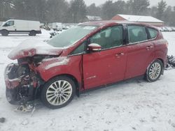 Salvage cars for sale at Mendon, MA auction: 2017 Ford C-MAX SE