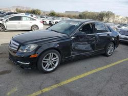 Salvage cars for sale at Las Vegas, NV auction: 2013 Mercedes-Benz C 300 4matic