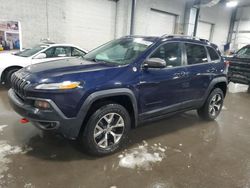 Salvage Cars with No Bids Yet For Sale at auction: 2015 Jeep Cherokee Trailhawk