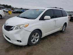 Salvage cars for sale at Harleyville, SC auction: 2011 Toyota Sienna LE