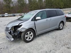 Salvage cars for sale at Gainesville, GA auction: 2015 Toyota Sienna LE