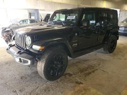 Salvage cars for sale at Indianapolis, IN auction: 2021 Jeep Wrangler Unlimited Sahara 4XE