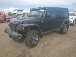 Salvage cars for sale at Brighton, CO auction: 2015 Jeep Wrangler Unlimited Sahara