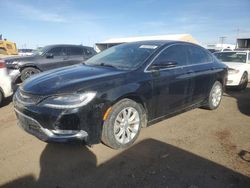 Salvage cars for sale at Brighton, CO auction: 2015 Chrysler 200 C