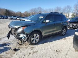 Salvage cars for sale at North Billerica, MA auction: 2015 Subaru Forester 2.5I Premium