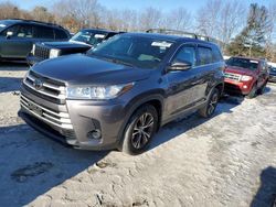 Toyota salvage cars for sale: 2019 Toyota Highlander LE