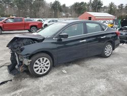 Salvage cars for sale at Mendon, MA auction: 2016 Nissan Sentra S