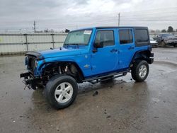 Jeep salvage cars for sale: 2015 Jeep Wrangler Unlimited Sport