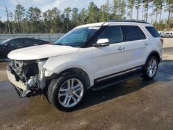 Salvage cars for sale at Harleyville, SC auction: 2017 Ford Explorer Limited