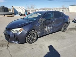 Toyota Corolla salvage cars for sale: 2016 Toyota Corolla L