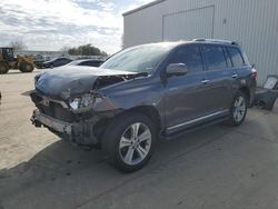 Salvage cars for sale at Sacramento, CA auction: 2013 Toyota Highlander Limited