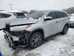 Salvage cars for sale at East Granby, CT auction: 2018 Toyota Highlander SE