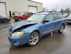 Salvage cars for sale at Woodburn, OR auction: 2007 Subaru Outback Outback 2.5I