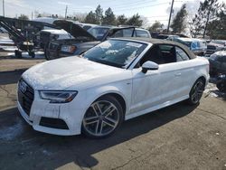 Salvage cars for sale at auction: 2019 Audi A3 Premium Plus