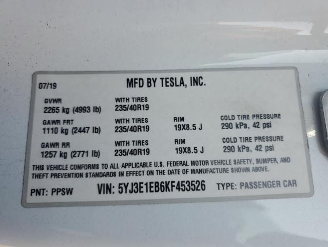 2019 Tesla Model 3