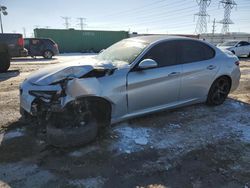 Salvage cars for sale at Elgin, IL auction: 2017 Alfa Romeo Giulia TI Q4