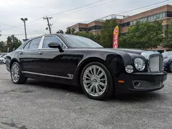 Salvage cars for sale at North Billerica, MA auction: 2014 Bentley Mulsanne