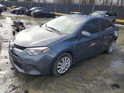 Salvage cars for sale at Waldorf, MD auction: 2015 Toyota Corolla L