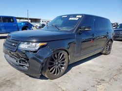 Salvage cars for sale at Grand Prairie, TX auction: 2017 Land Rover Range Rover Supercharged