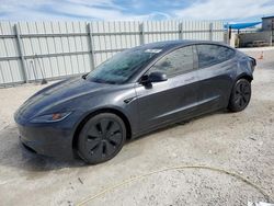 Salvage cars for sale at Arcadia, FL auction: 2024 Tesla Model 3