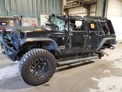 Salvage cars for sale at Eldridge, IA auction: 2013 Jeep Wrangler Unlimited Sport