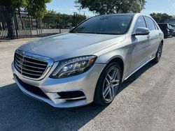 Salvage cars for sale at Opa Locka, FL auction: 2017 Mercedes-Benz S 550