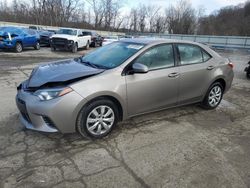 Salvage cars for sale at Ellwood City, PA auction: 2016 Toyota Corolla L