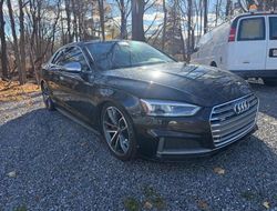 Salvage cars for sale at North Billerica, MA auction: 2018 Audi S5 Premium Plus