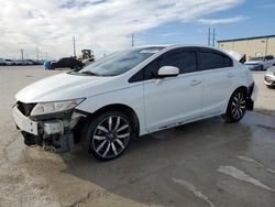 Salvage cars for sale at Haslet, TX auction: 2015 Honda Civic EXL