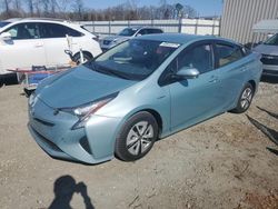 Salvage cars for sale at Spartanburg, SC auction: 2016 Toyota Prius