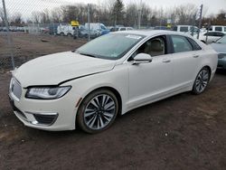 Salvage cars for sale at Chalfont, PA auction: 2019 Lincoln MKZ Reserve II