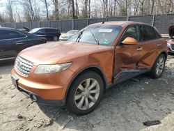 Salvage cars for sale at Waldorf, MD auction: 2003 Infiniti FX35