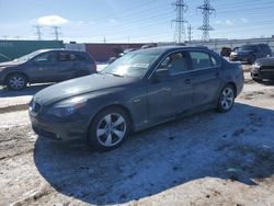 BMW salvage cars for sale: 2007 BMW 525 I