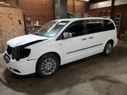 Salvage cars for sale at Ebensburg, PA auction: 2014 Chrysler Town & Country Touring L