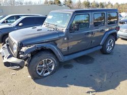 Salvage cars for sale at Exeter, RI auction: 2019 Jeep Wrangler Unlimited Sahara