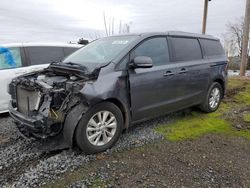 Salvage cars for sale at auction: 2015 KIA Sedona LX