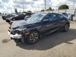 Salvage cars for sale at Miami, FL auction: 2017 Honda Civic LX